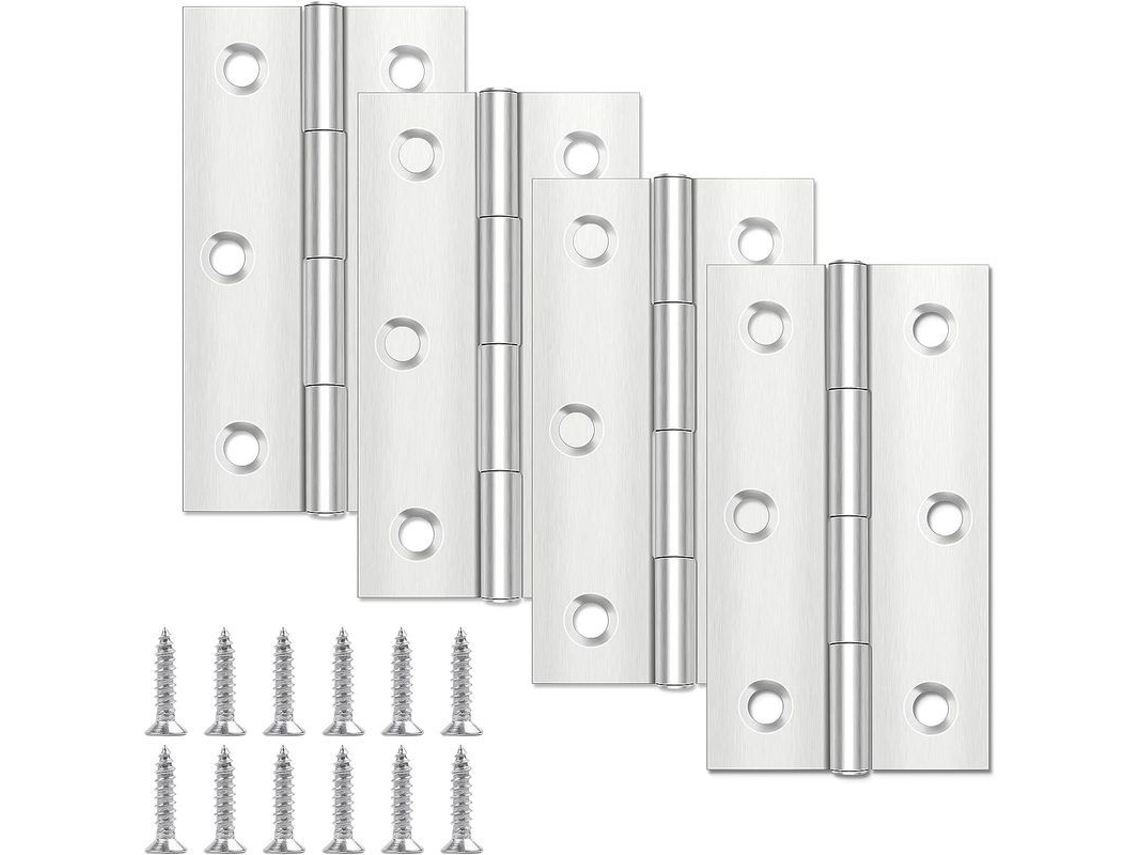 Bisagras De Porta Linjou 68mm×38mm, Bisagras De Aço Inoxidável Para Madeira, Bisagras Para Portas Internas E Externas