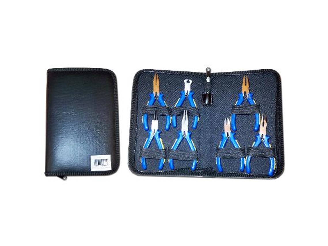 Lams kit alicates bicolor mini estuche 7 pcs c0092