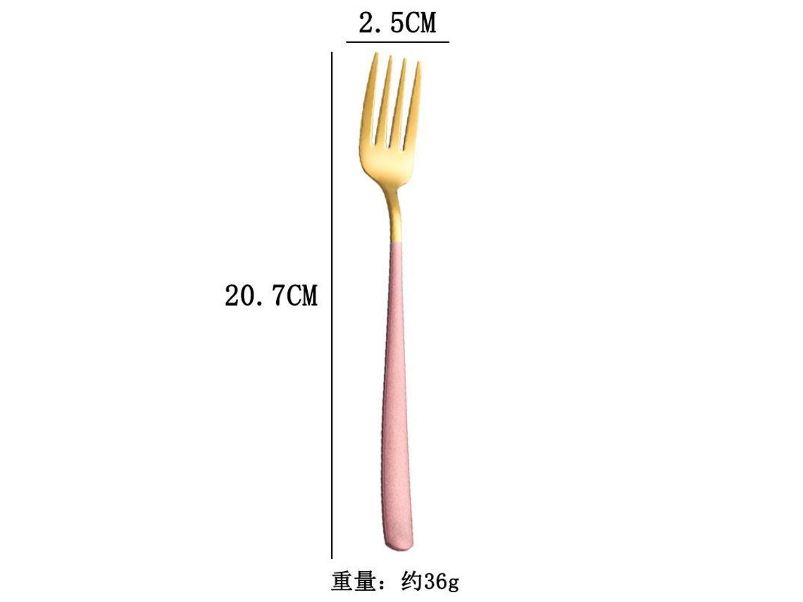 Conjunto de 6 garfos de aço inoxidável 2026 para salada, carne e frutas, garfo longo com cabo ergonômico, para uso doméstico ocidental.