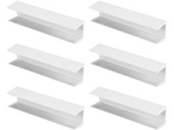 Conjunto De 6 Peças Reforço Para Cercas, Incluindo Suportes Para Portões E De Estimação, Em Pvc, Fáceis De Usar