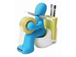 Dispensador de Fita Adesiva 25 26, Suporte para Acessórios de Escritório, Mesa GOKOCO (azul)