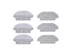 6 Peças de Panos de Esfregona para Xiaomi Mijia Robot Vacuum Stytjo2Ym Molhado-Seco