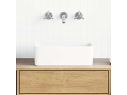 Vidaxl Lavatório 40x30x13 Cm Cerâmica Branco