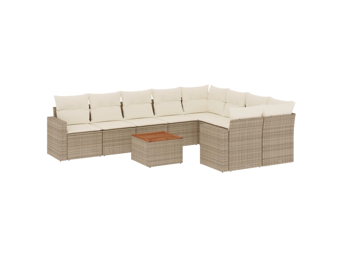 Garden Sofa Set, Garden Sofa Sets Vidaxl Bege Rattan / Vime (n/a)