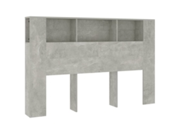 Headboard Cabinet, Headboard Cabinets Vidaxl Cinzeto Compensado (160 Cm)