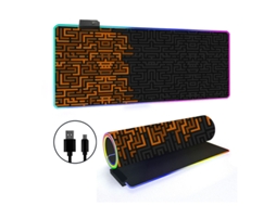 Mousepad Tapete De Mesa Retroiluminado Rgb Com Linhas Simples Brilvibera (estilo 9, 3007004mm)