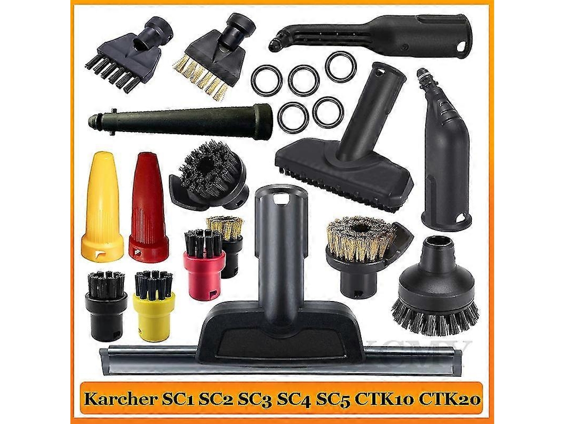 Compatível com Kärcher Steam Cleaner Sc1 Sc2 Sc3 Sc4 Sc5 Sc7 Ctk10 Ctk20 Acessórios para cabeça de escova Acessórios para bicos elétricos Slowmoose