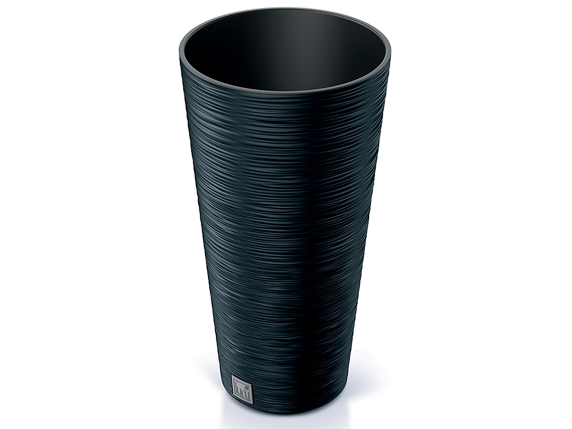 Vaso De Flores Na Cor Antracite Com Reservatório, 30 X 30 X 57,5 ​​cm