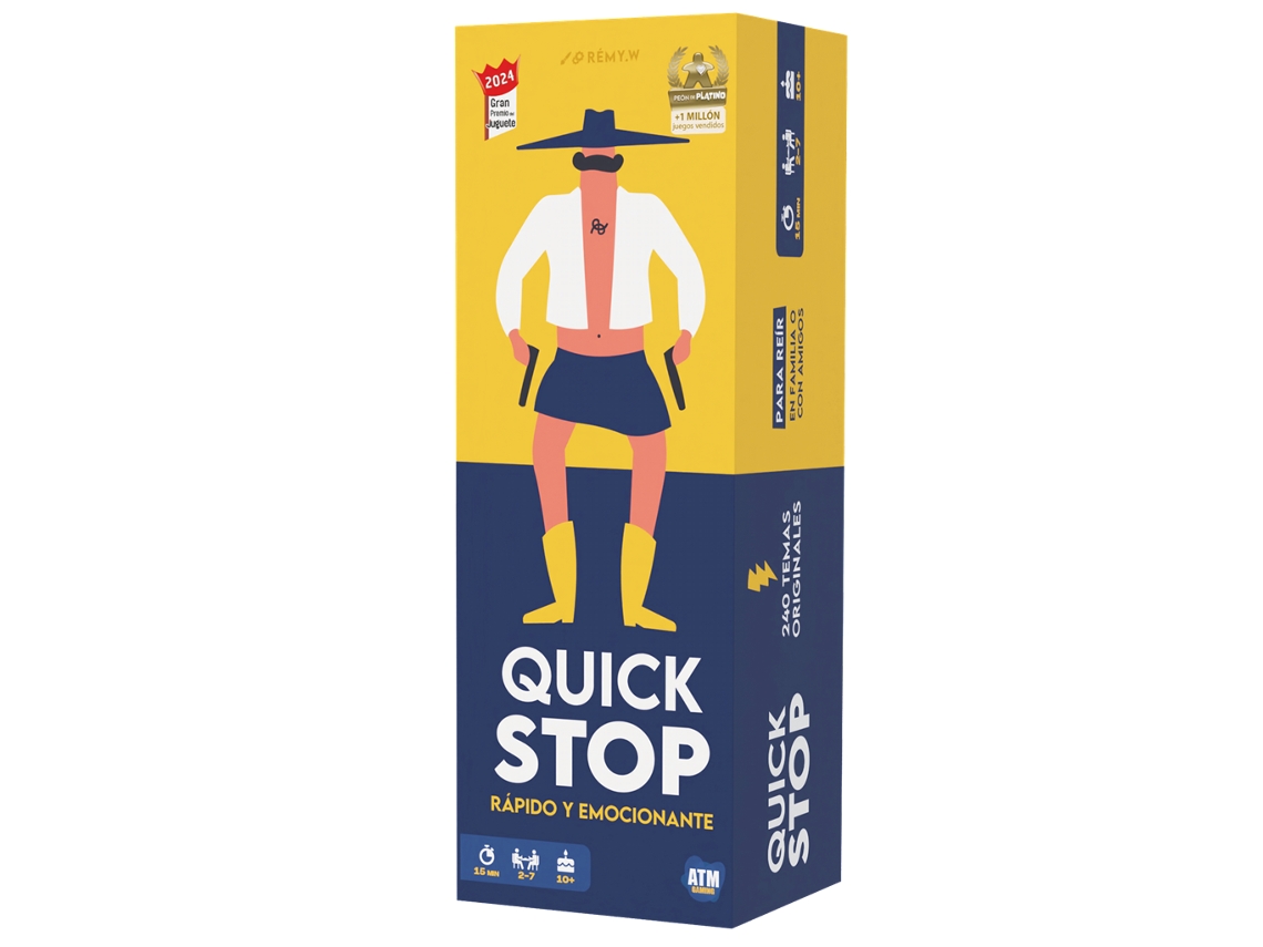 Asmodee Jogo de Tabuleiro Quick Stop, para 2 a 7 Jogadores Espanhol MDUG