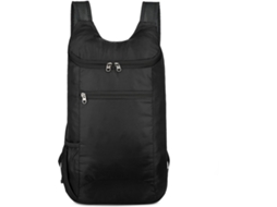 Mochila Dobrável Ultraleve E Impermeável Para Caminhadas, Camping E Ciclismo, Com Alças Ajustáveis E Respiráveis, 35l, Preta