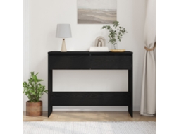 Mesa Console  Mesa De Apoio De Carvalho Preto 100x35x76.5 Cm Madeira De Engenharia Wsd248671 Lovely Home