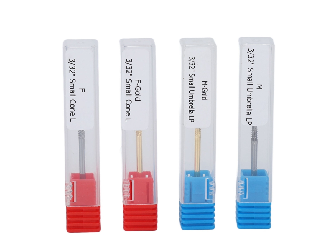 Kit De 4 Brocas Para Dremel De Unhas Em Aço Tungstênio Para Remoção De Cola Polimento E Esmerilhamento Universal