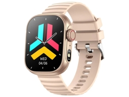 Relógio inteligente com chamadas Bluetooth, tela grande de 2,01 polegadas, monitor de frequência cardíaca, temperatura corporal, à prova d'água, fitness, LED Bestvite