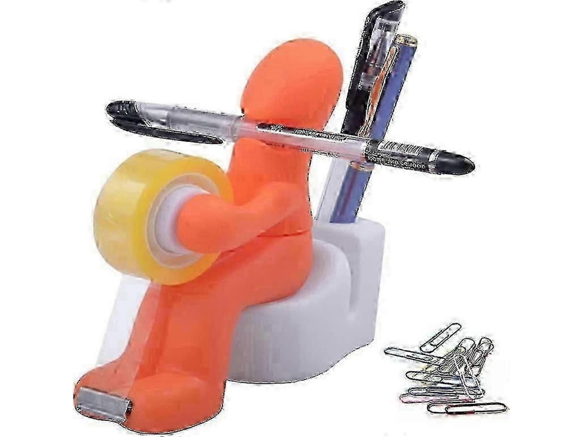 Material de Escritório The Butt Station, Dispensador Fita, Dispensadores Fita Escritório, com Clipes Pap El em Rolo para Armaz GOKOCO