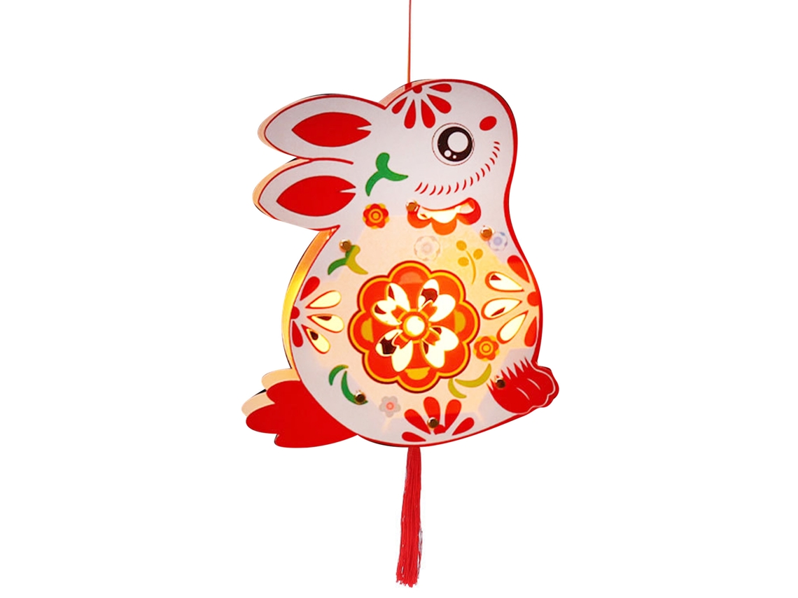 Laxiscreed Lanterna De Coelho Para Decoração De Primavera Com Luz A Pilhas Para Crianças