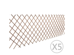Vidaxl Cerca Em Treliça Salgueiro 5 Pcs 180x90 Cm