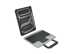 Capa Nillkin com teclado retroiluminado e à prova de choque para iPad Pro 11 com touchpad, preta