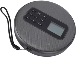 Leitor Cd Portátil Cuifati Com Duas Caixas De Estéreo, Compacto E Recarregável Para Carro, Com Cabo De 3,5 Mm