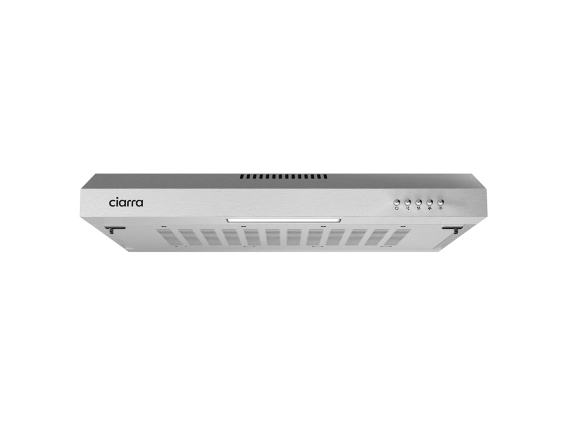 Exaustor De Armário Ciarra 60cm 220m³/h Recirculação Com Filtros De Carvão (2 Peças) Inox 903ss60