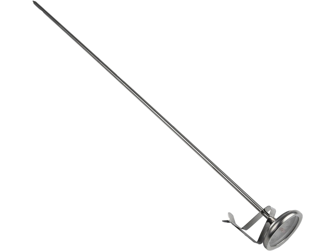 Termômetro De Solo Para Compostagem Jardim, 50cm, Aço Inoxidável, 0-120 °c, Com Mostrador Temperatura Da Água