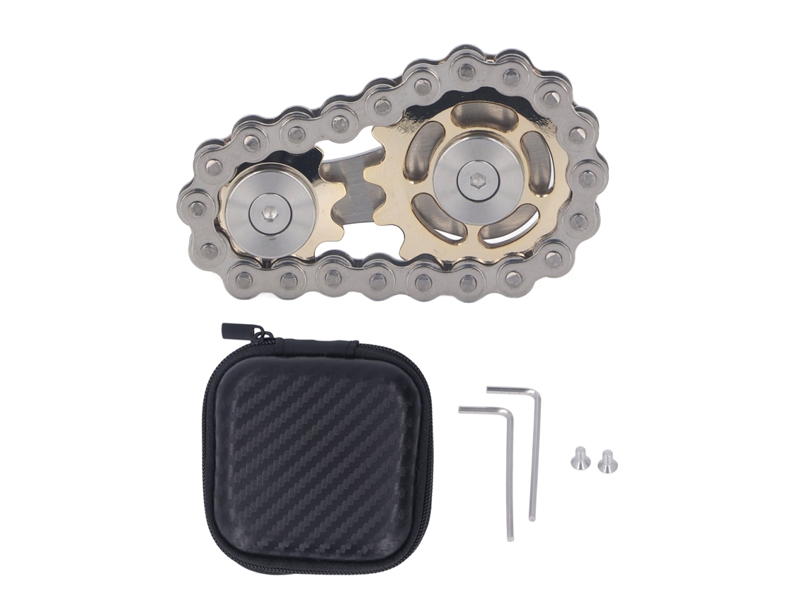 Mali brinquedo Sensorial de Corrente de Bicicleta Metal Pinhões Alivio de Estresse Dedo