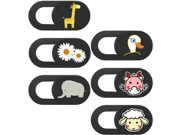 Conjunto De 6 Capas Protetoras De Abs Para Câmeras De Laptops E Celulares.