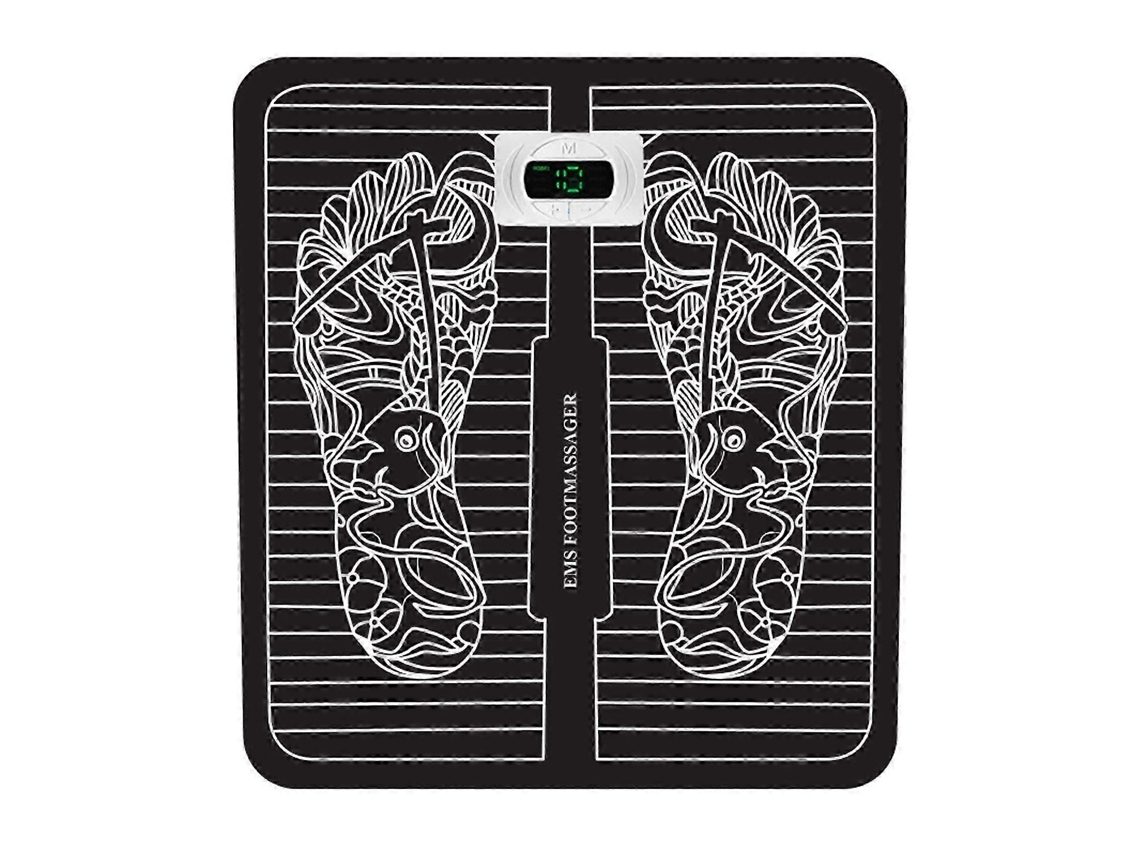 Tapete Massageador Ems Para Os Pés, Almofada Massageadora Estimuladora Máquina De Massagem Dobrável Pa Ra Pés E Panturrilhas Com 6 Mo
