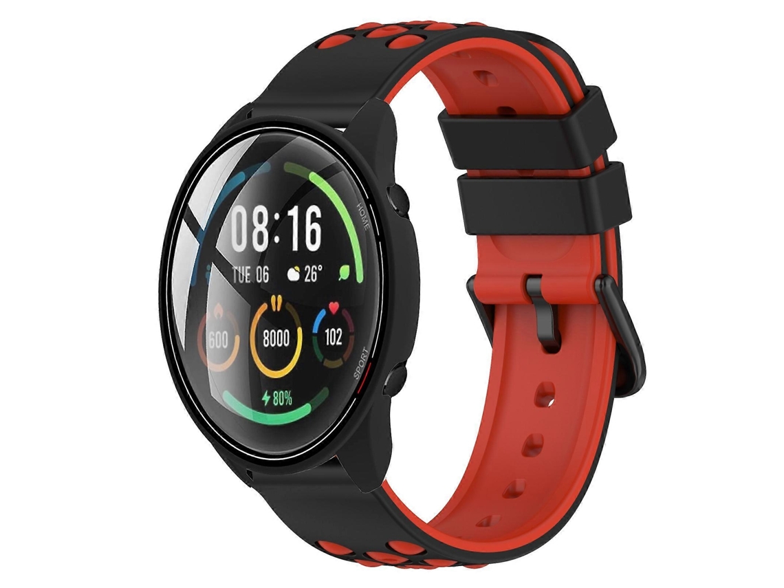 Pulseira De Silicone Poroso Bicolor De 22 Mm Para Xiaomi Mi Watch.