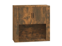 Wall Cabinet, Wall Cabinets Vidaxl Marrom Madeira Processada (n/a)