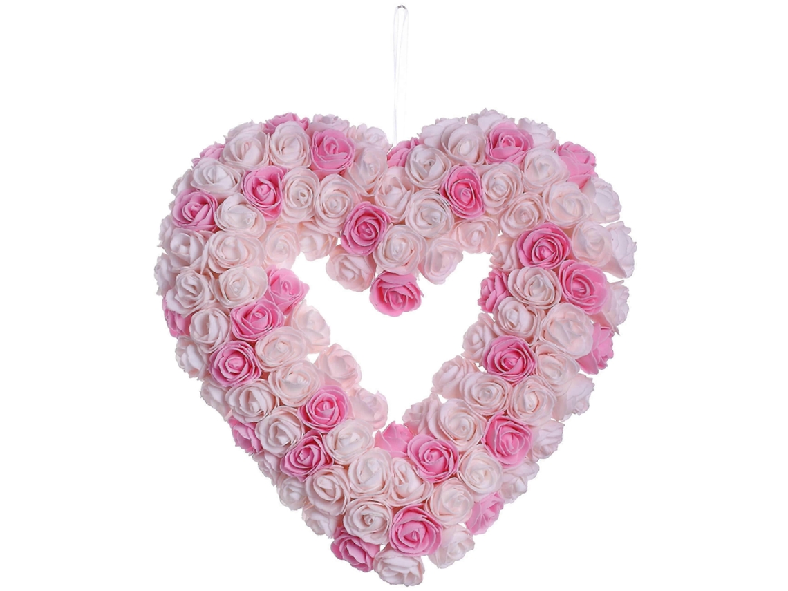 Anel Decorativo De Rosas Em Formato De Coração, 13 Polegadas, Para O Dia Dos Namorados
