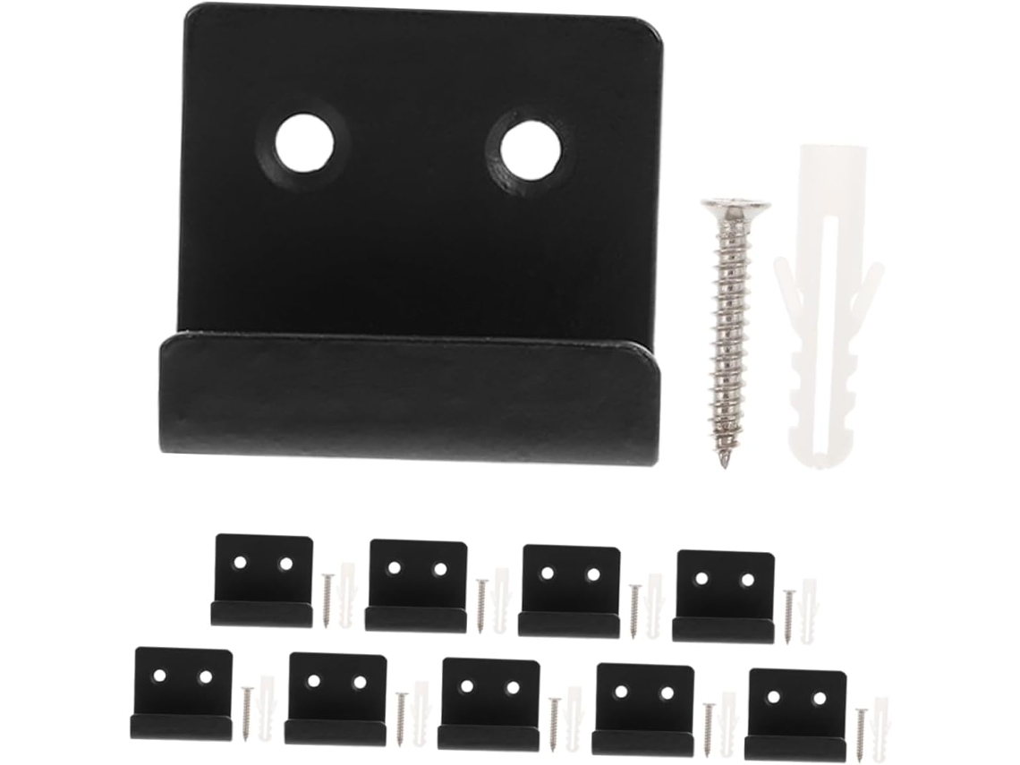 Ganchos Para Pendurar Azulejos De Cerâmica Em Aço Inoxidável Preto, 10