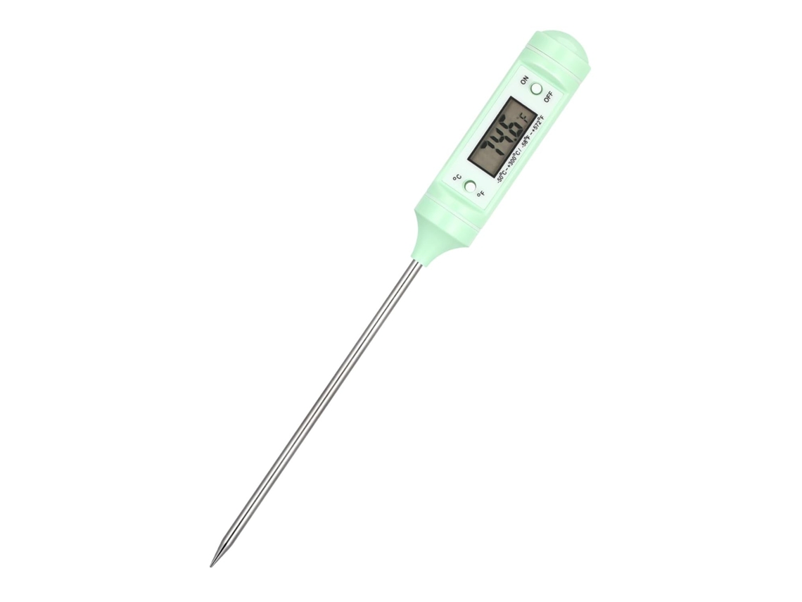 Termômetro Digital De Leitura Rápida E Precisa, Feito Em Abs E Aço Inoxidável, Ideal Para Assar, Leite E Frango