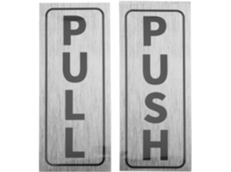 Placas Deslizantes Para Portas De Escritório Com Adesivo Na Parte Traseira E Design Elegante, 2 Peças Para Uso Em Lojas