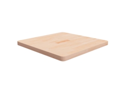 Vidaxl Tampo De Mesa Quadrado 70x70x4 Cm Carvalho Maciço Não Tratado