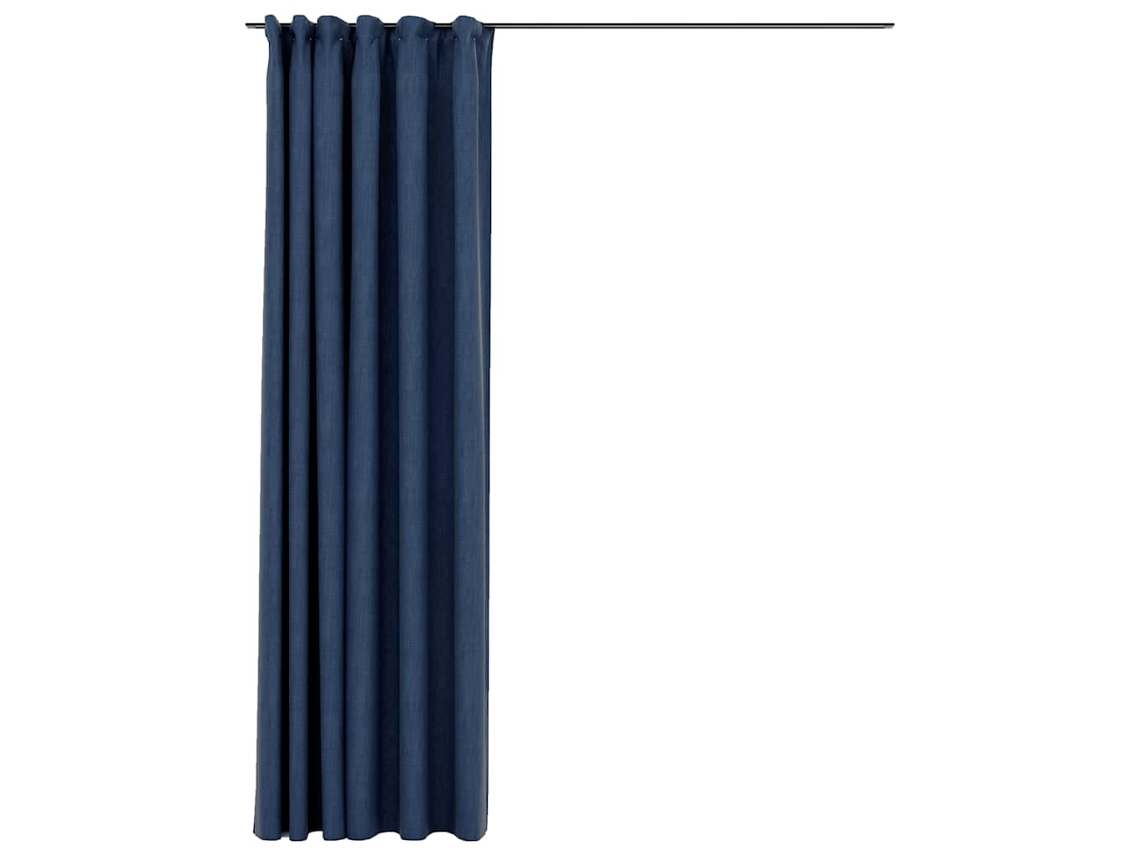 Curtain, Curtains Vidaxl Azul Tecido (n/a)