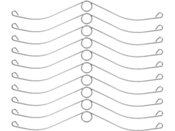 Etiquetas Plásticas Transparentes Com Fecho De Pressão, Pretas, 30 Cm (12 Polegadas), Pacote Com 1000 Unidades, Laço De