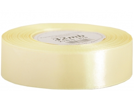 Fita De Cetim Creme, 25mm/32m Pogotowie Florystyczne