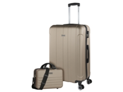Conjunto de Malas Rígidas ITACA Havel Champagne Abs 48X73X28 Cm