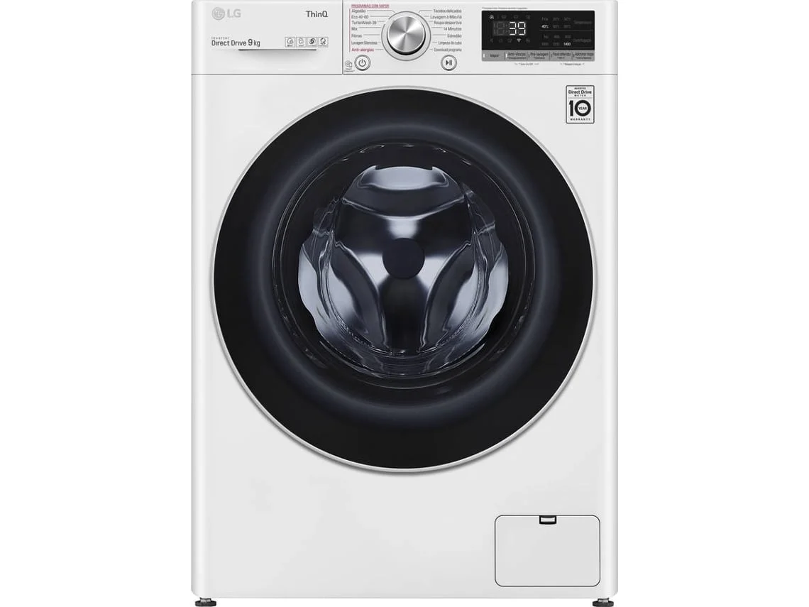 Máquina de Lavar Roupa LG F4WV7009S1W (Outlet Grade B - 9 kg - 1400 rpm - Branco)