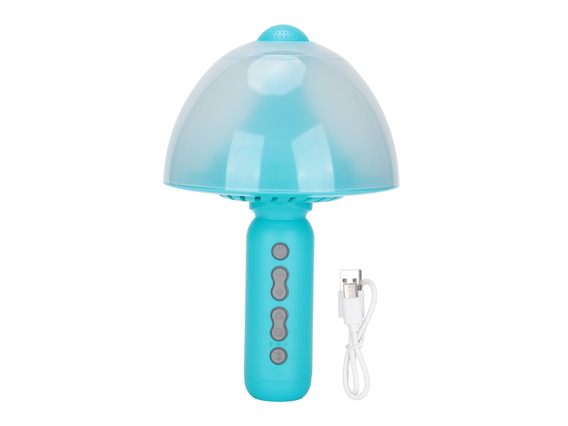 Aetheria microfone Karaokê Sem Fio Bluetooth com Luz Noturna Portátil para Festas Ktv Casa Azul