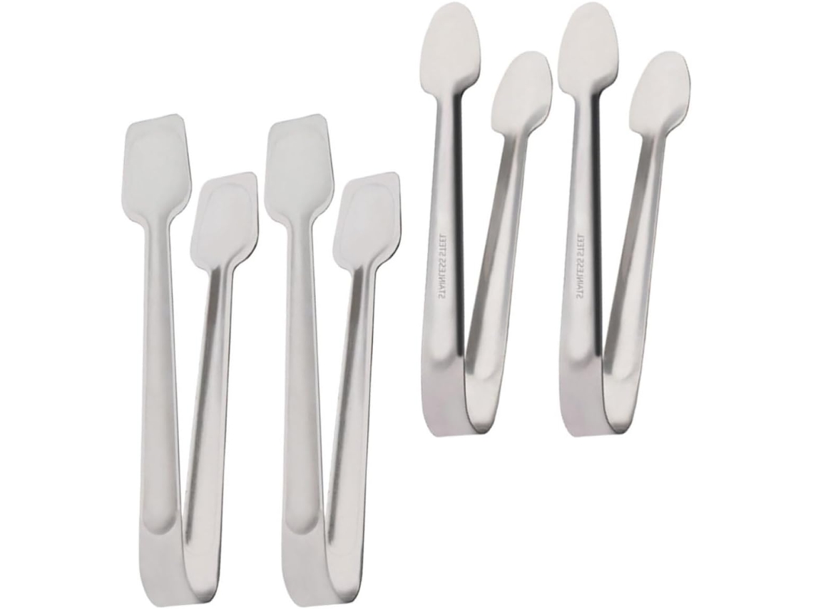 Conjunto De 4 Pinças Para Grelhar Em Aço Inoxidável, Acessórios De Cozinha Multifuncionais, Leves E Resistentes Para
