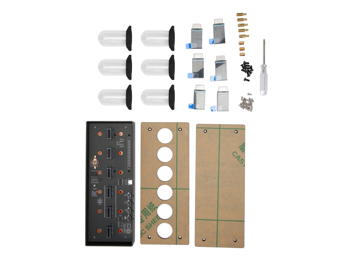 Relógio Digital Lcd Estilo Nixie Rgb Programável LAXISCREED