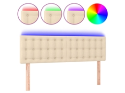 Led Headboard, Led Headboards Vidaxl Creme Tecido (144 X 5 X 78/88 Cm)
