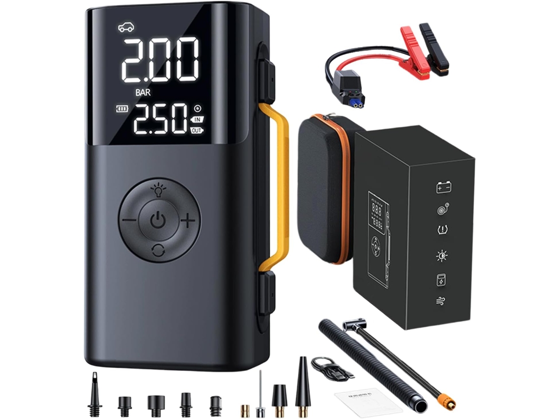 Carregador De Bateria Auxiliar Com Compressor De Ar.