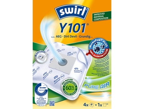 Sacos para Aspirador Y101 Obs 3X4Pcs 3Pcs Dfp SWIRL