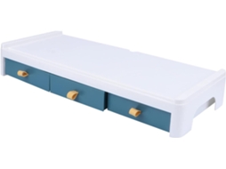 Suporte Para Monitor De Mesa, Elegante Organizador Para Computador, Organizador De Objetos Diversos Para Escritório E Casa, Azul Gokoco