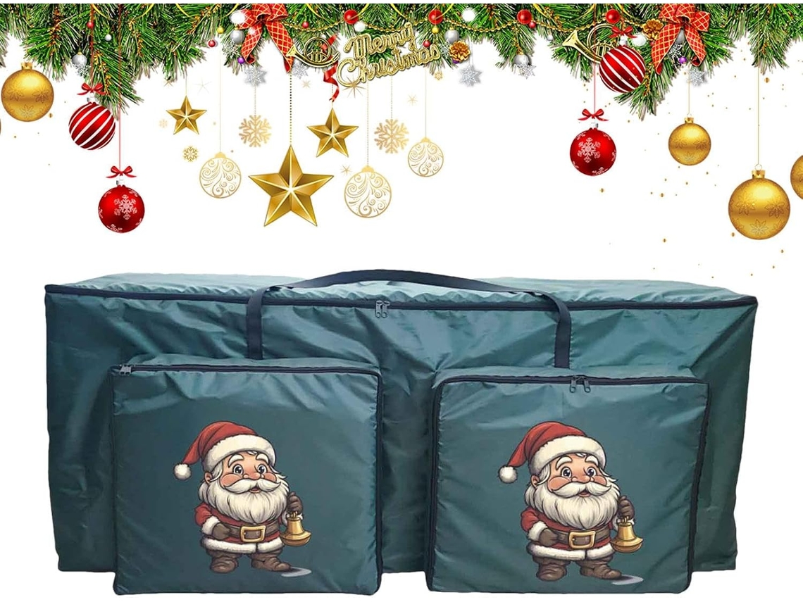 Saco Para Guardar Árvore De Natal, Organizador À Prova De Poeira Com | 2 Bolsos |