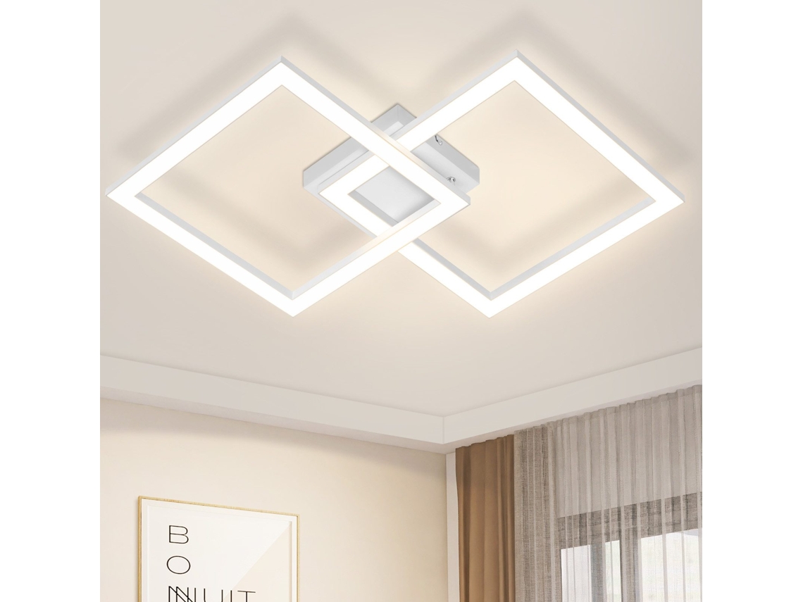 Plafon Led Branco Moderno 24w 3000k Nettlife