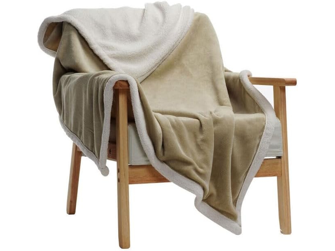 Manta de Flanela Grossa e Pesada Macia Confortável Quente Aconchegante para Cama Sofá Outono Inverno 150x100 C
