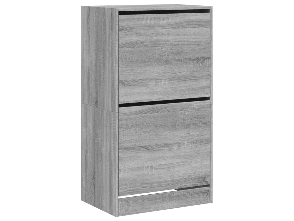 Shoe Cabinet, Shoe Cabinets Vidaxl Cinzeto Madeira Processada (60 X 42 X 108 Cm)